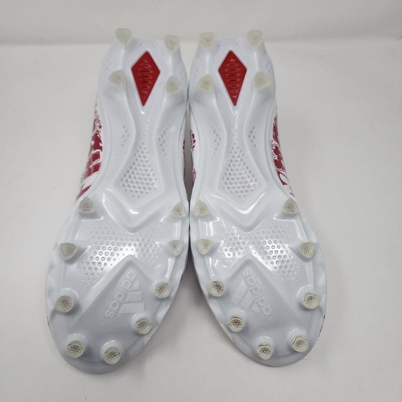 Adidas Freak 22 Mens 10 White Red Big Mood DSG SM Emojis Logo Spell Out - Picture 7 of 8
